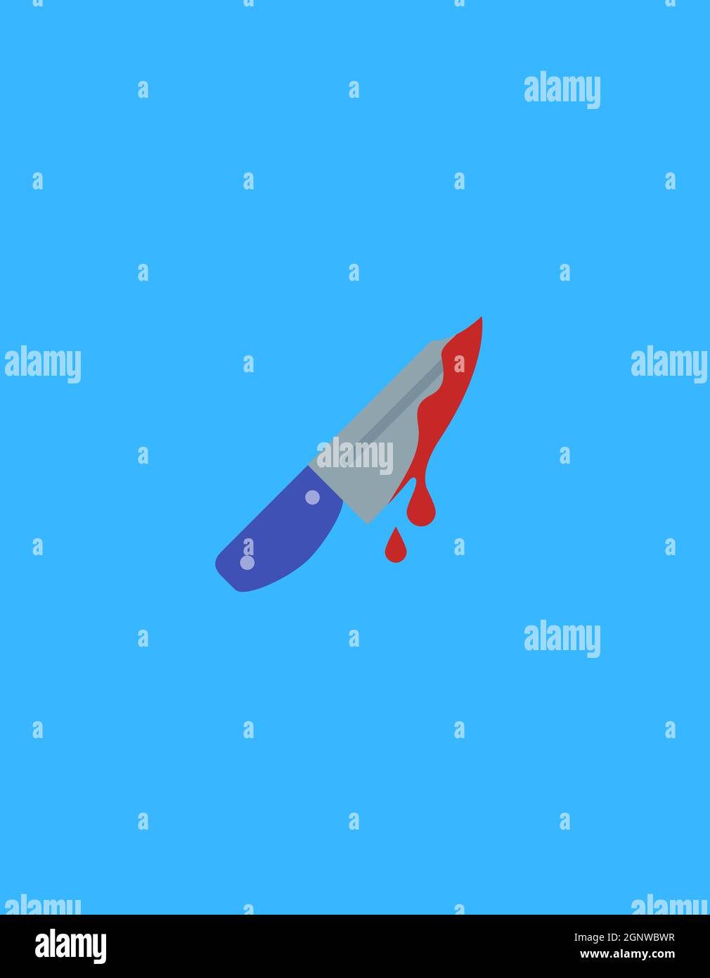 Illustration von Horrornacht, dunkle Seele, halloween, Horrorhaus, Zombie, Skelett, Nachtangriff, Mond, Wolf, auf kommerziellem blauen Hintergrund, Vektorgrafik Stockfoto