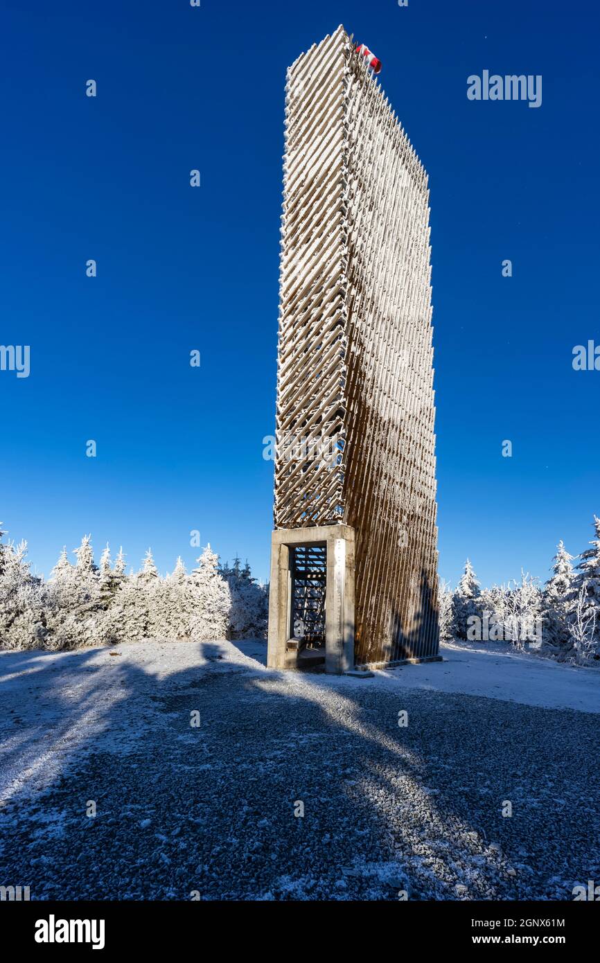 Aussichtsturm, Velka Destna, Orlicke Berge, Ostböhmen, Tschechische Republik Stockfoto