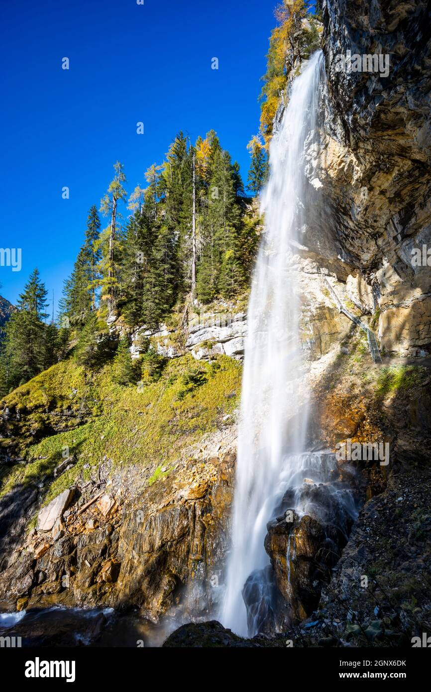 Wasserfall von Johannesburg, Bezirk Sankt Johann im Pongau, Land Salzburg, Österreich Stockfoto