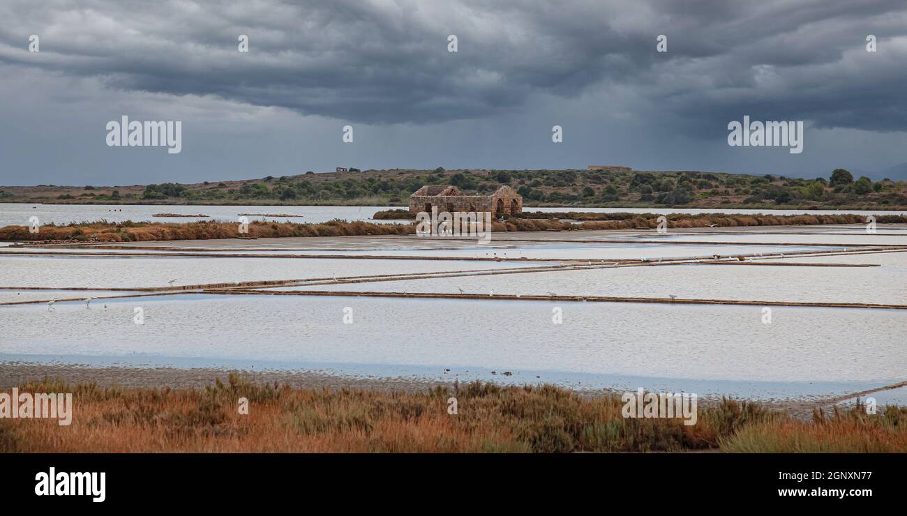 Naturschutzgebiet Vendicari in Sizilien. Stockfoto