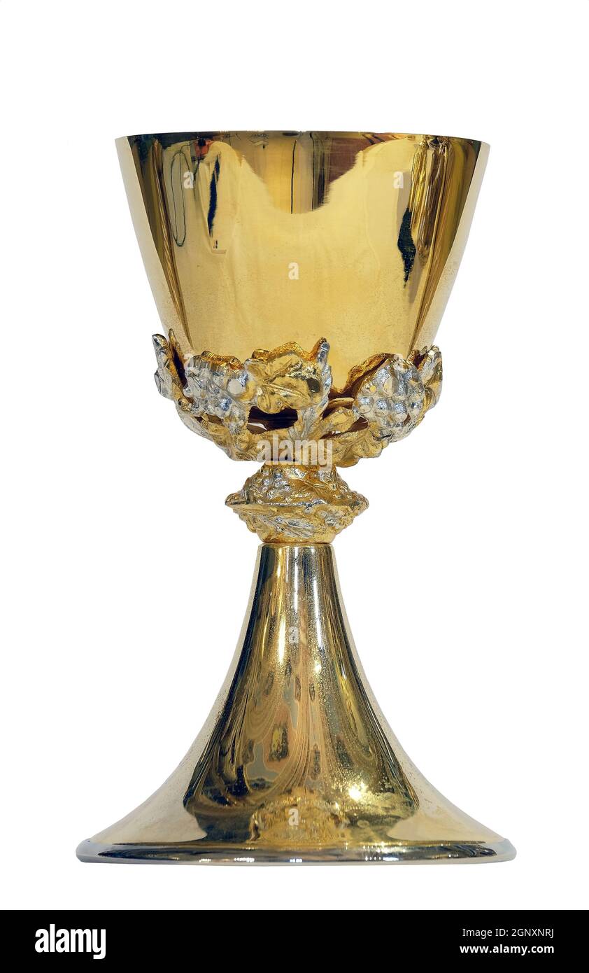 Goldenen heiligen Kelch, Kirche des Hl. Matthäus in Stitar, Kroatien Stockfoto
