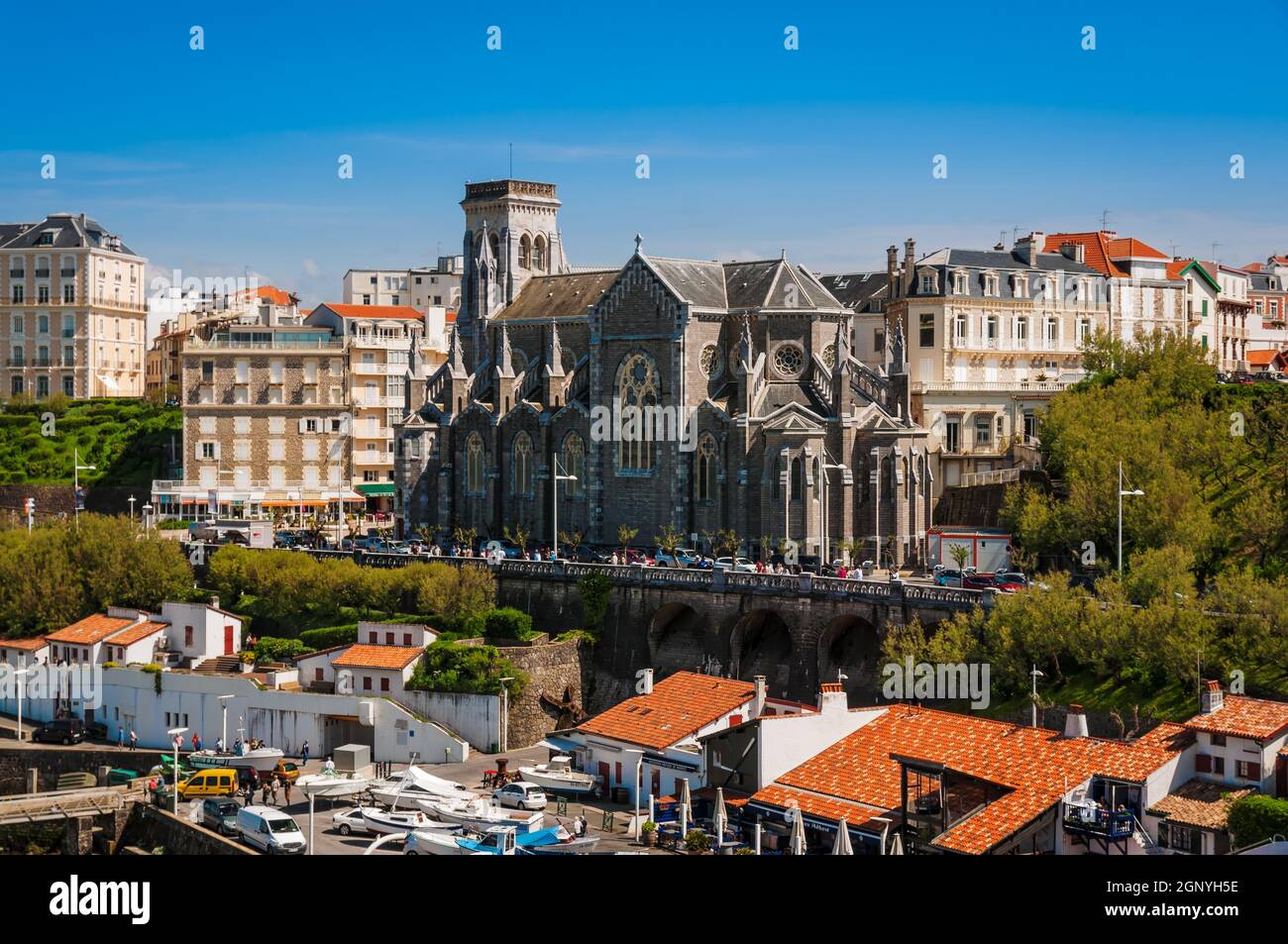 Kirche von Biarritz Stadt Stockfoto
