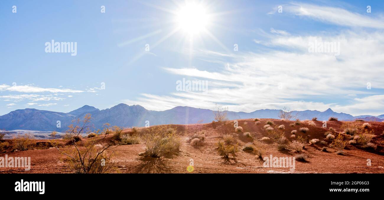 Panorama des Valley of Fire State Park, Nevada Stockfoto