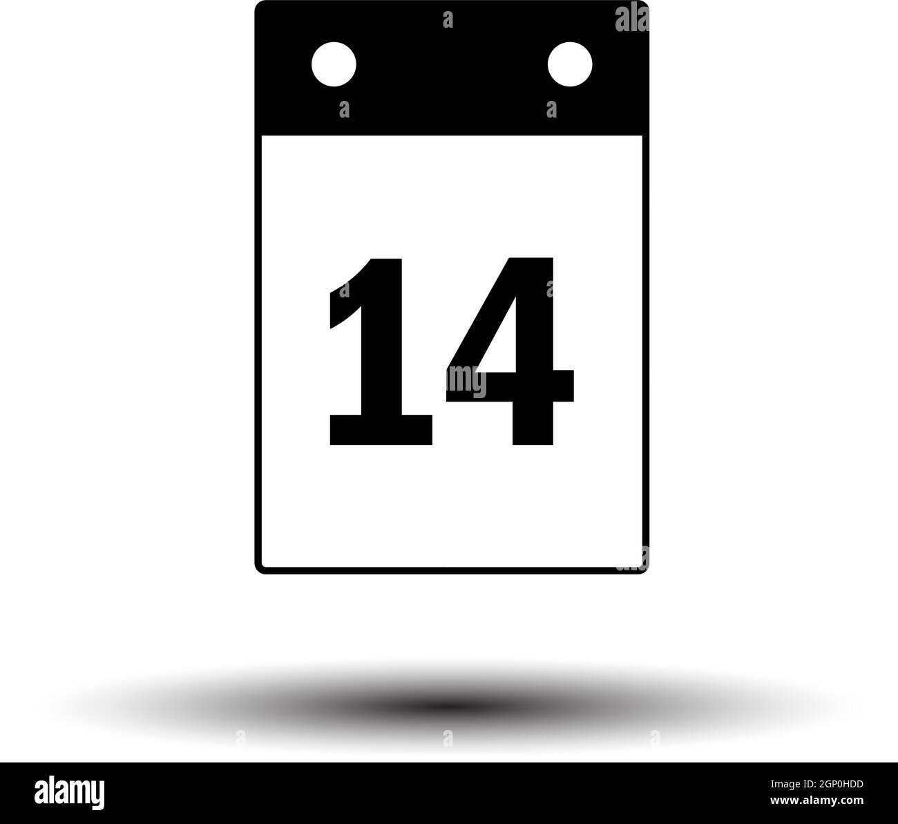 Kalendersymbol Für Den Valentinstag Stock Vektor