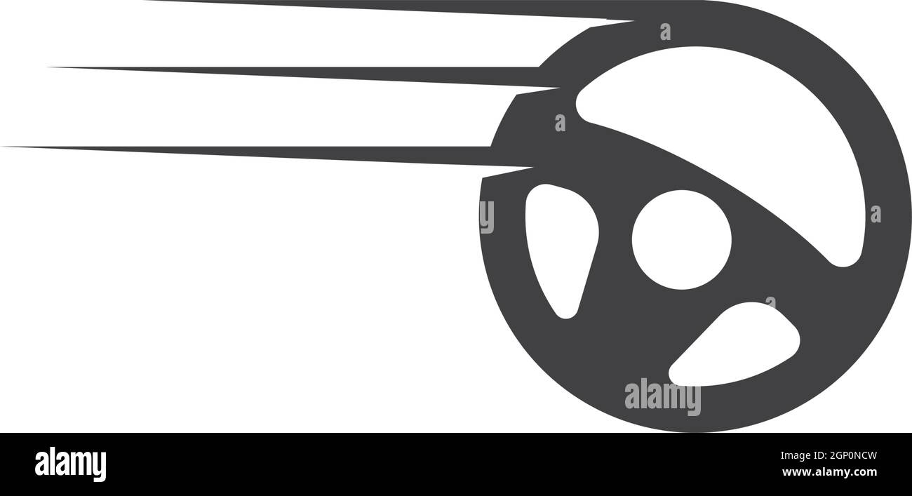 Car steering wheel vector logo Schwarzweiß-Stockfotos und -bilder - Alamy