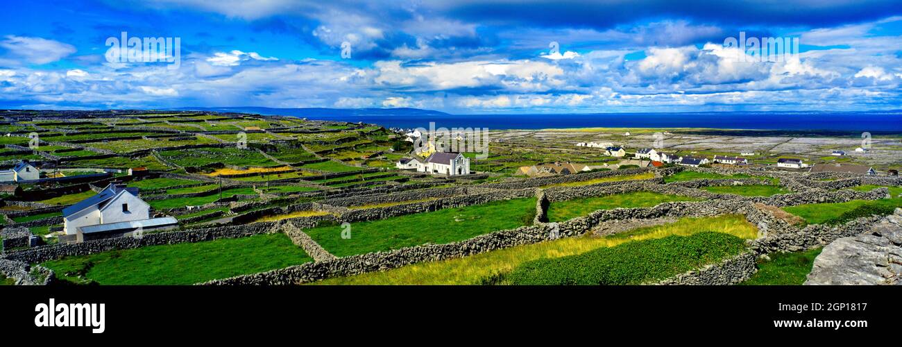 Inishmaan eine der Aran-Inseln im Atlantik vor der Küste der Grafschaft Galway, Irland Stockfoto