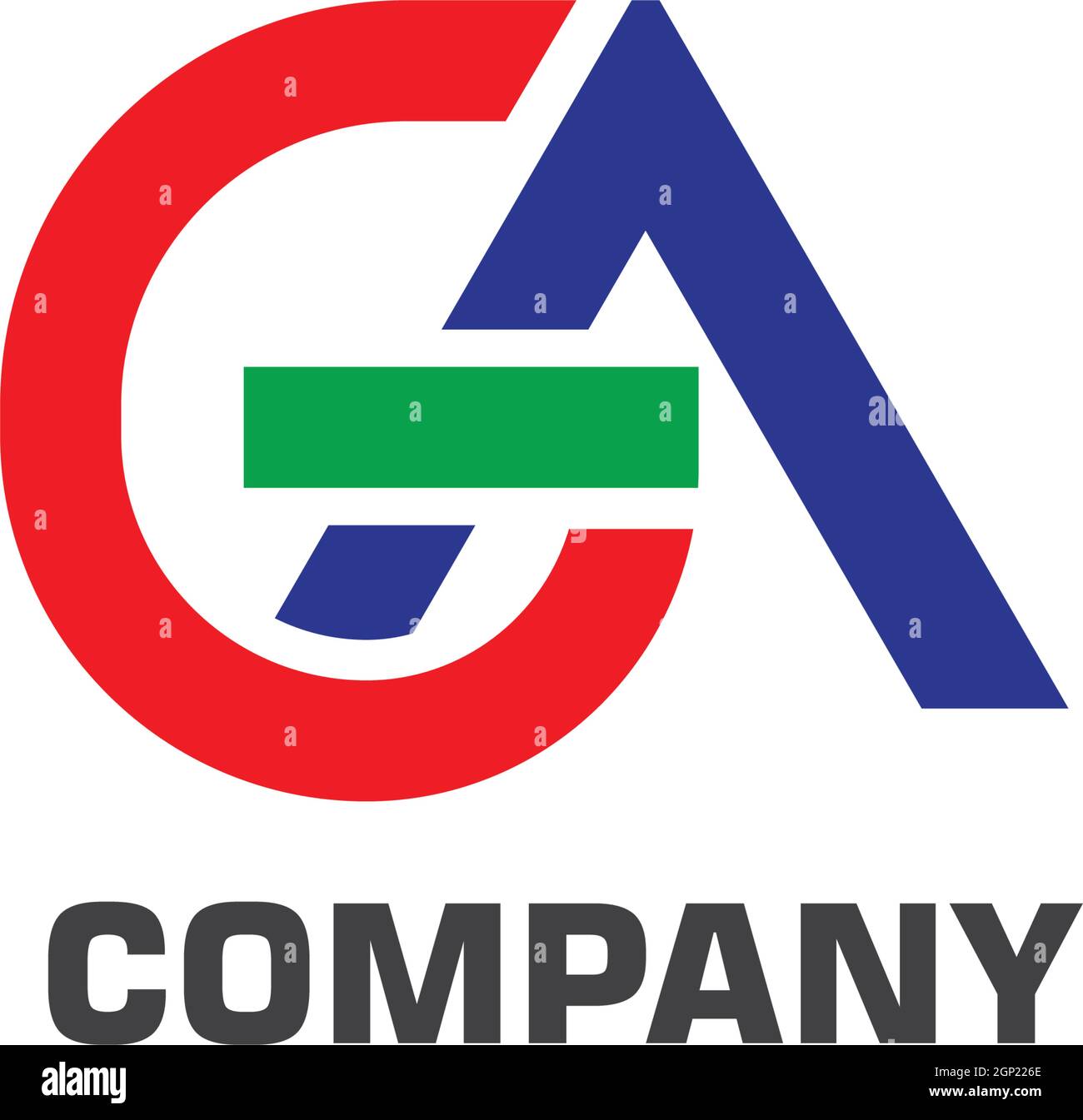 Vektor Für Geschäftsvorlagen Mit Dem Logo „Ag Letter“ Stock Vektor