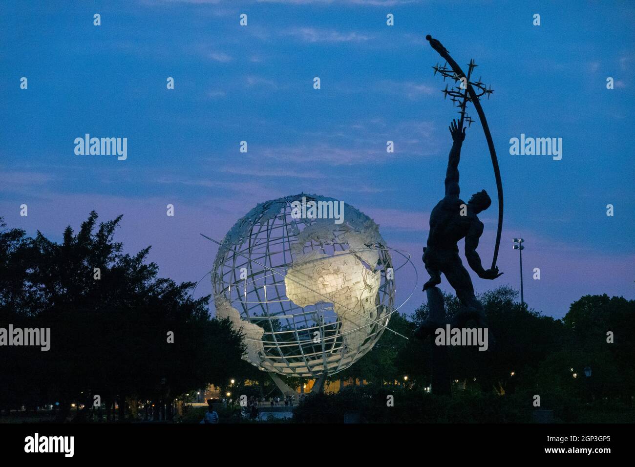Unisphere in Flushing Medows Corona Park Queens NYC Stockfoto