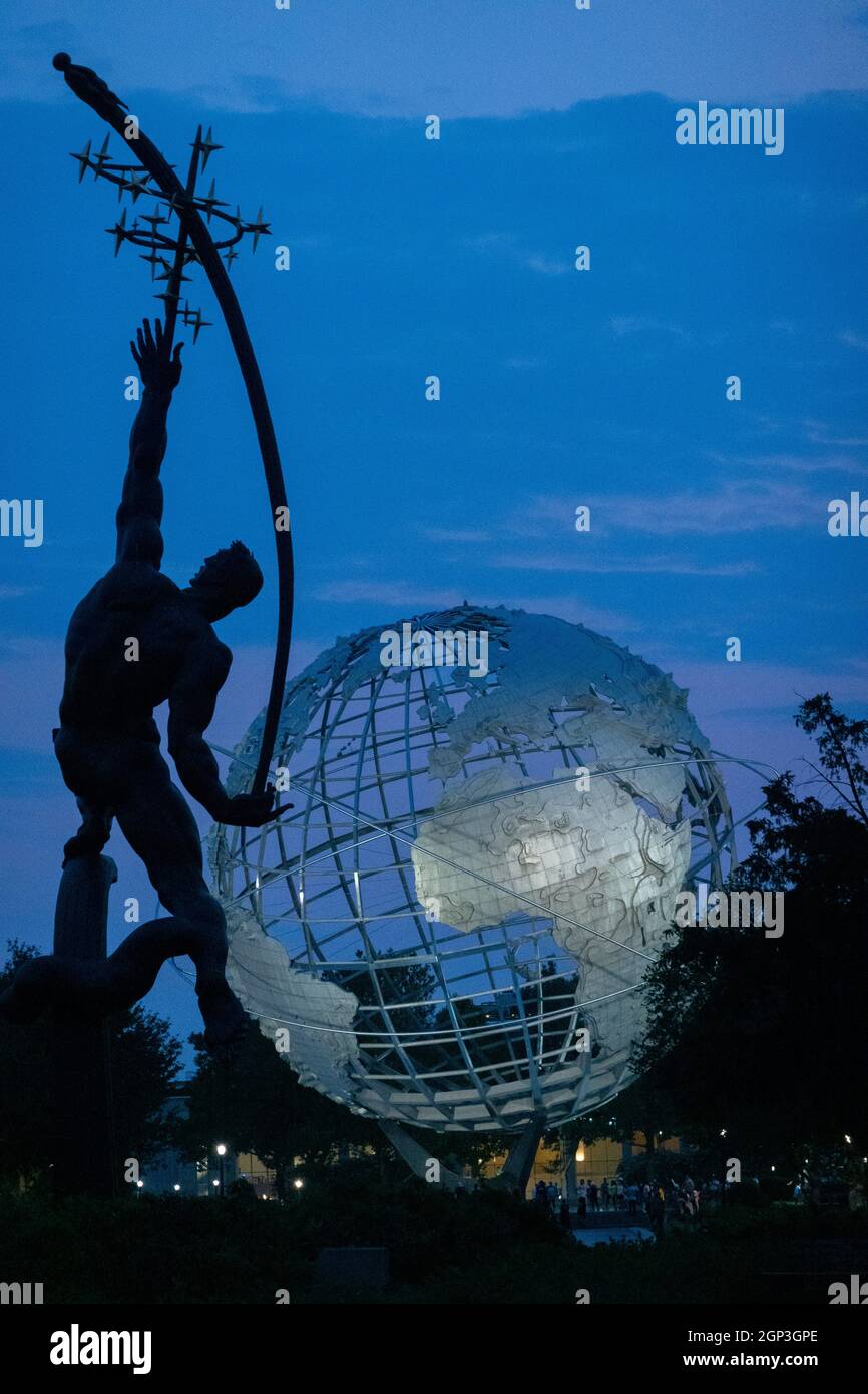 Unisphere in Flushing Medows Corona Park Queens NYC Stockfoto
