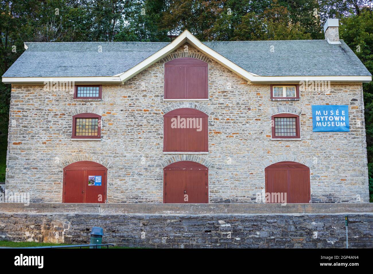 Ottawa, Kanada - 19. September 2021: Das Bytown Museum in Ottawa in der Nähe des Rideau-Kanals Stockfoto
