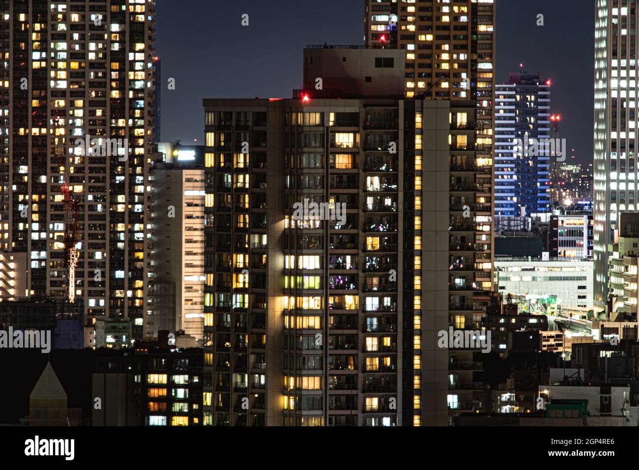 Blick auf Tokio bei Nacht von der Aussichtsplattform des Bunkyo Civic Center. Drehort: Metropolregion Tokio Stockfoto