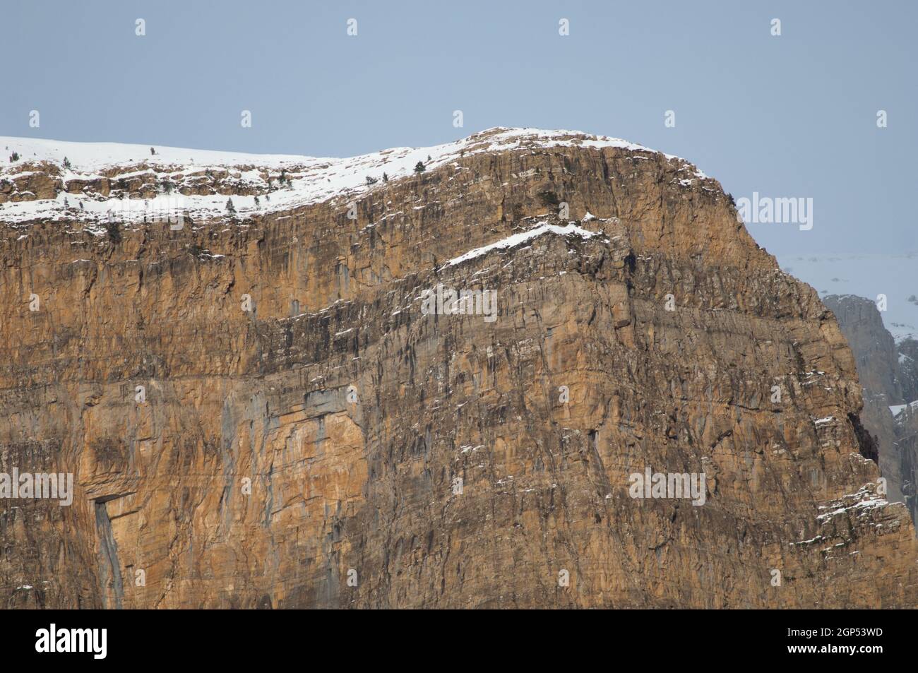 Klippe in Ordesa und Monte Perdido Nationalpark. Pyrenäen. Huesca. Aragon. Spanien. Stockfoto