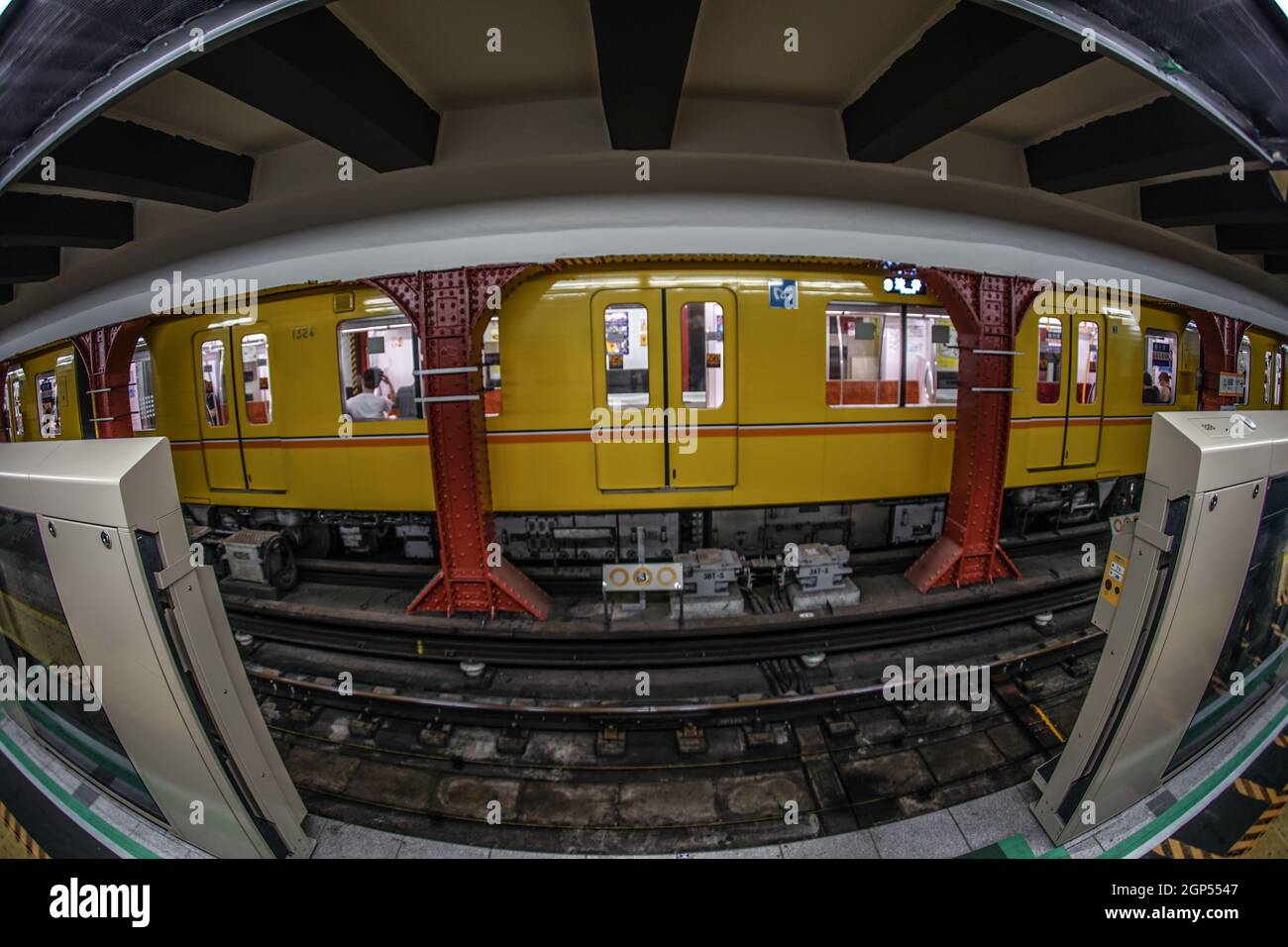 U-Bahn-Linie Ginza In Tokio. Drehort: Metropolregion Tokio Stockfoto