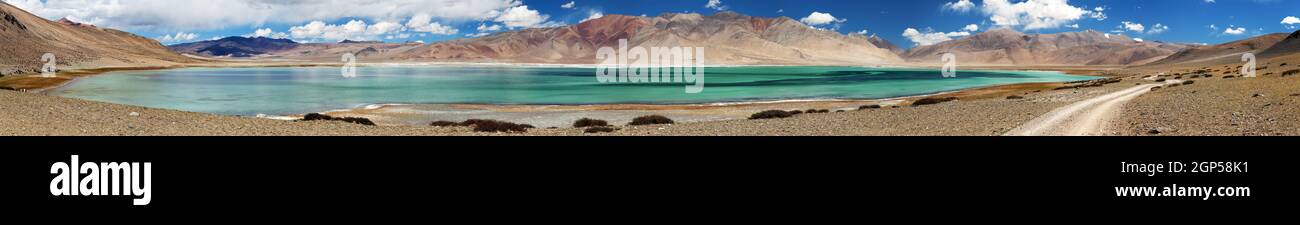 See Kar oder Tso Kar - Rupshu Tal, Ladakh, Jammu und Kaschmir, Indien Stockfoto