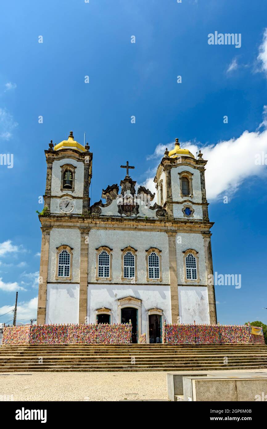 Kirche unseres Herrn von Bonfim in der Stadt Salvador in Bahia. Berühmt für seine Architektur und traditionelle religiöse Feste Stockfoto