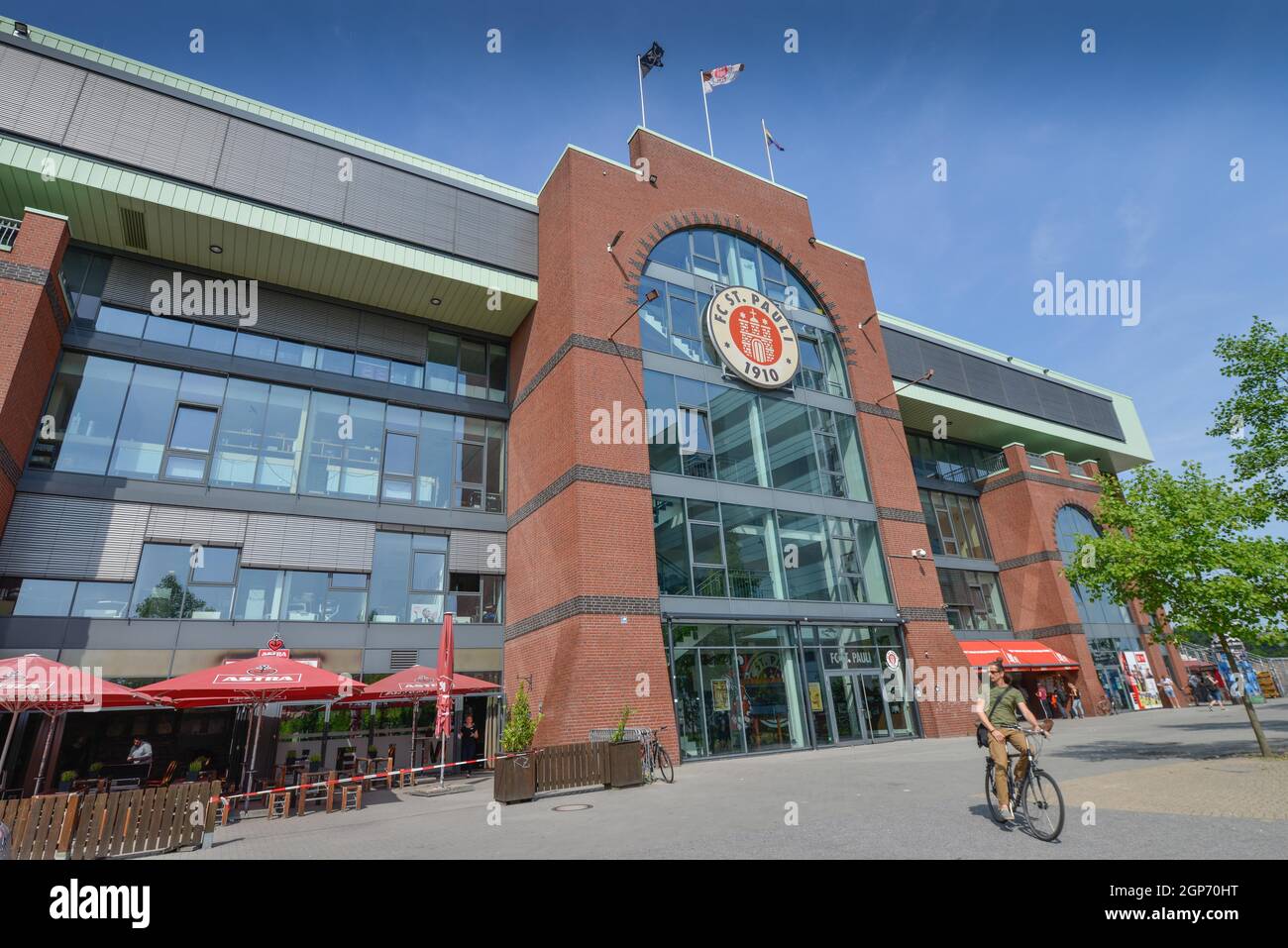 Millerntor Stadion, St. Pauli, Hamburg, Deutschland Stockfoto