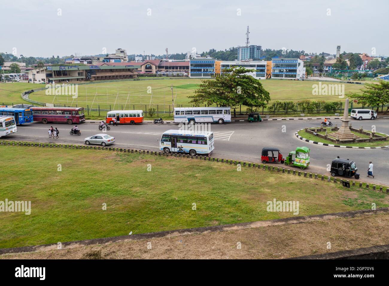 GALLE, SRI LANKA - 12. JULI 2016: Blick auf das Galle International Cricket Stadium Stockfoto