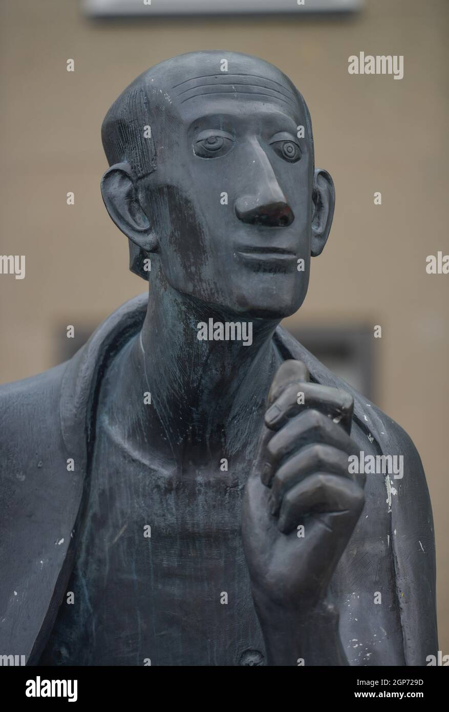 Statue Albertus Magnus, Universität zu Köln, Hauptgebäude, Albertus-Magnus-Platz, Lindenthal, Köln, Nordrhein-Westfalen, Deutschland Stockfoto