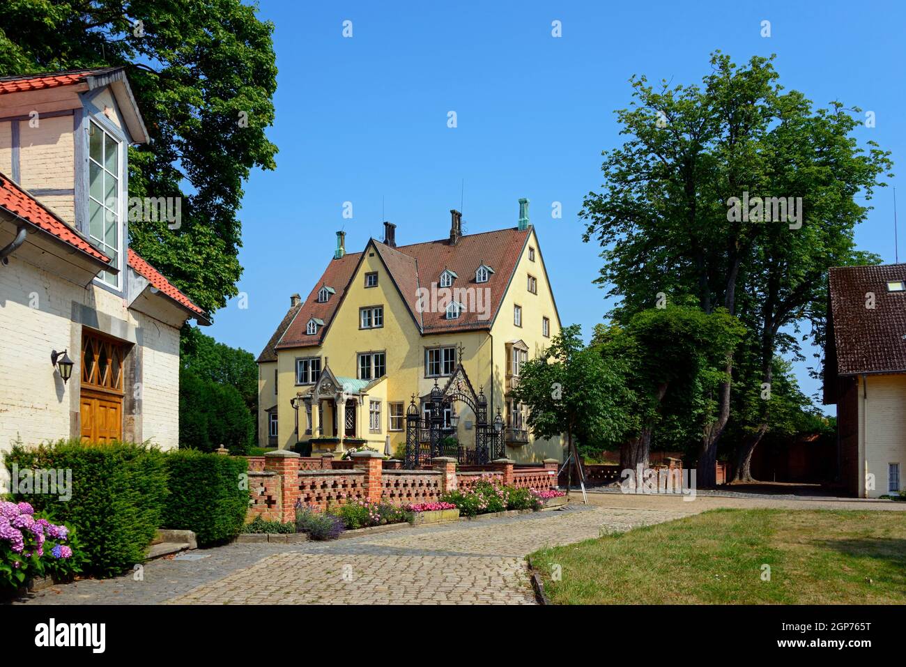 Herrenhaus, Herrenhaus, Oberg, Ilsede, Niedersachsen, Herrenhaus, Schloss, Deutschland Stockfoto