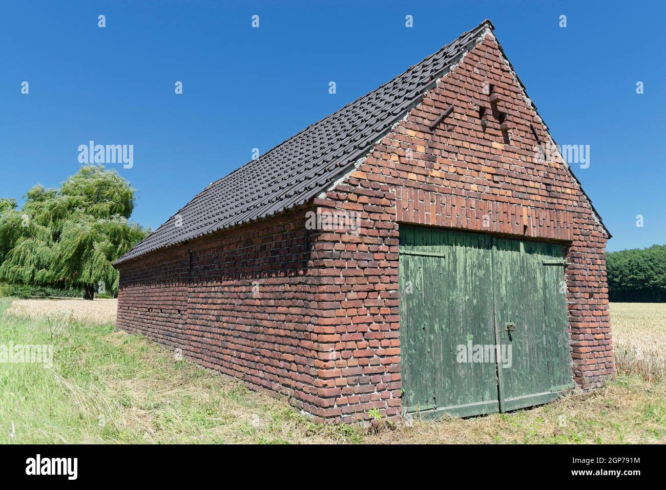 Lagerhalle, Wachtendonk, Kreis Kleve, Nordrhein-Westfalen, Deutschland Stockfoto