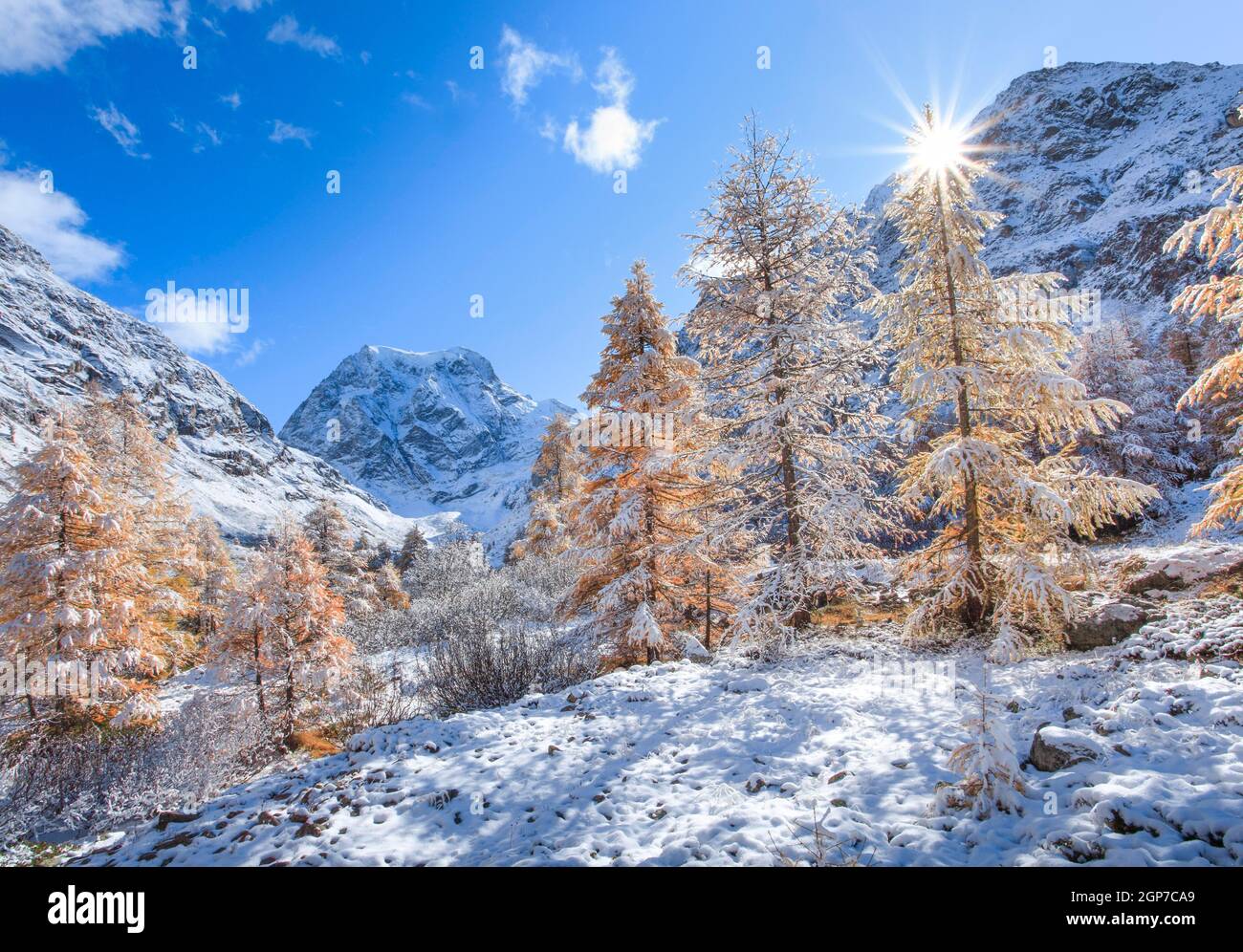 Mt. Collon, 3637 m, Arolla-Tal, Wallis, Schweiz Stockfoto