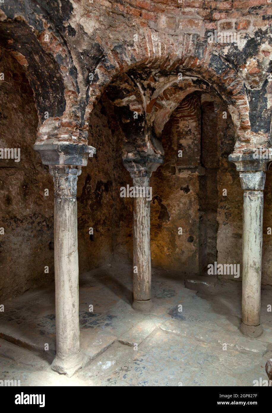 Arabische Bäder in Mallorca alte Stadt von Barrio Calatrava Los Patios in Palma De Mallorca Stockfoto