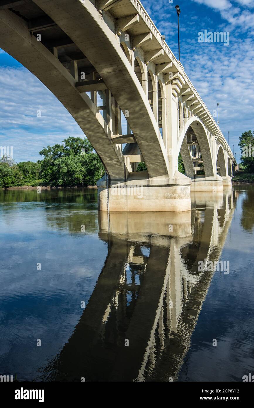 Lincoln Memorial Bridge 4 - Vincennes - Indiana Stockfoto