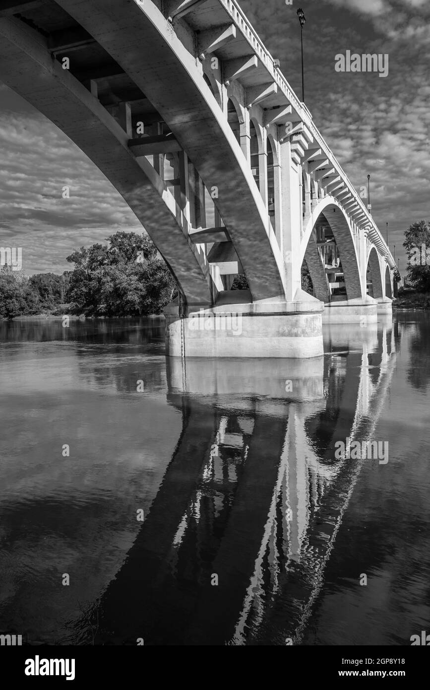 Lincoln Memorial Bridge 4 - Vincennes - Indiana Stockfoto