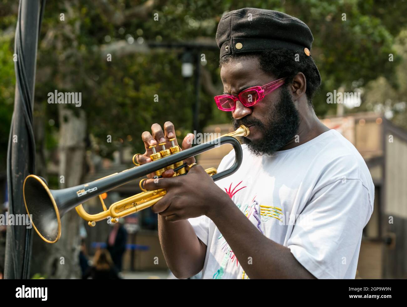 Das Giveton Gelin Quartett ist beim Monterey Jazz Festival 2021 voraufgetreten Stockfoto