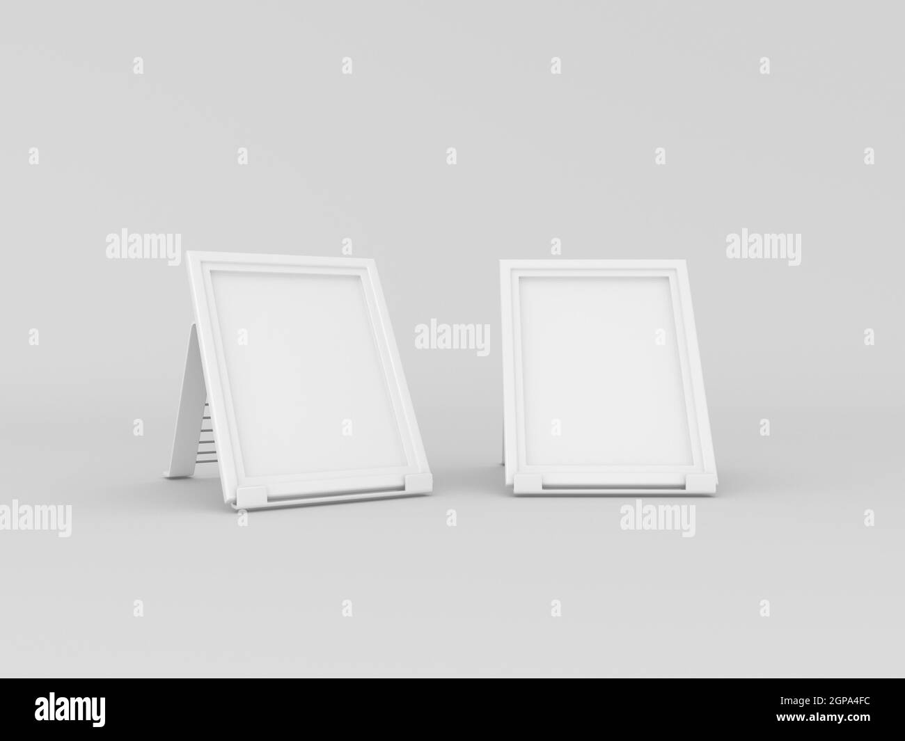 Moderner Fotorahmen, 3D-gerenderte Illustration Stockfoto