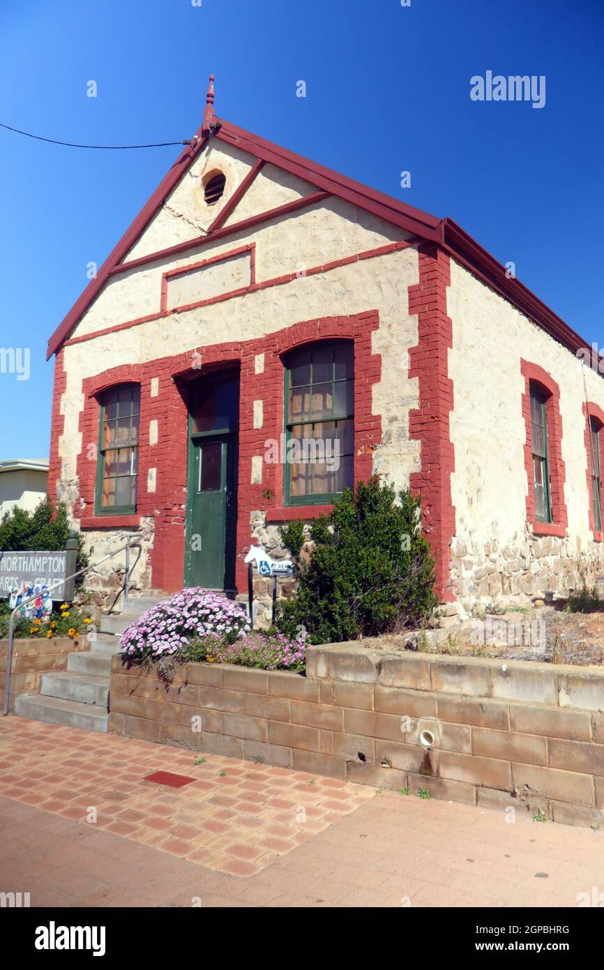 Arts and Crafts Center in historischem Steinhaus, Northampton, Westaustralien. Keine PR Stockfoto