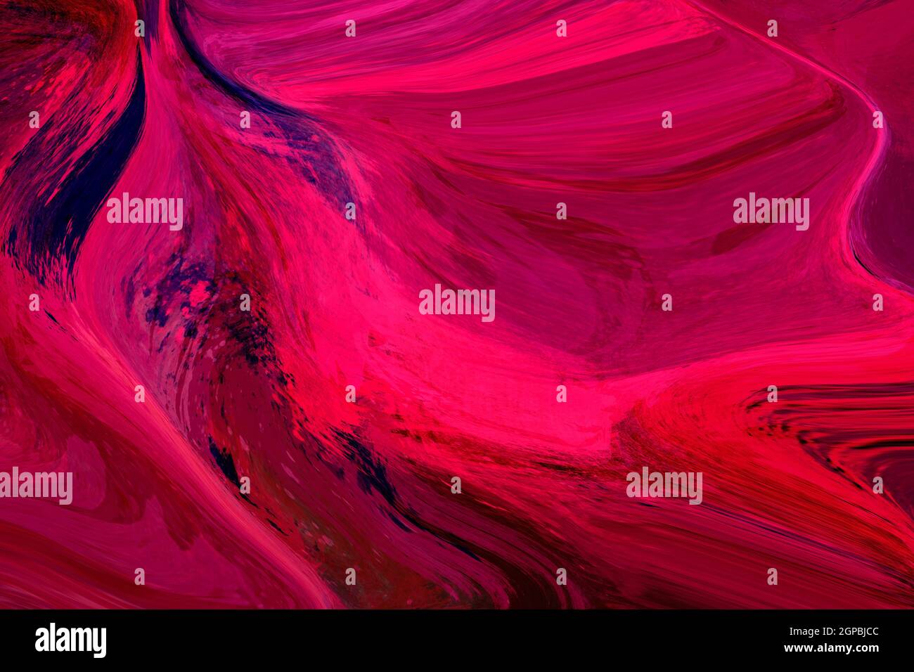 Flüssige abstrakte Malerei Hintergrund. Weicher Hintergrund. Schöner Hintergrund, mit rotem und schwarzem Hintergrund. Stockfoto