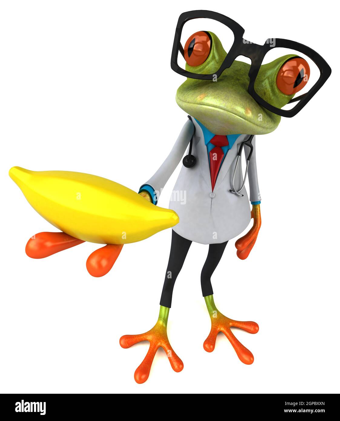 Frosch Arzt - 3D-Darstellung Stockfotografie - Alamy