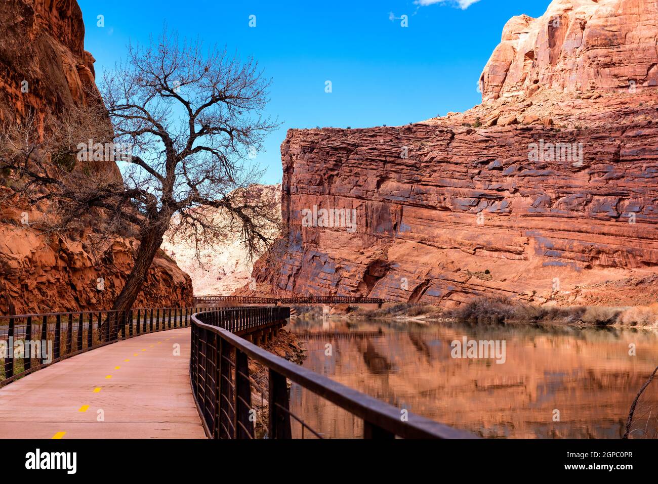 Radweg, Moab, Utah Stockfoto