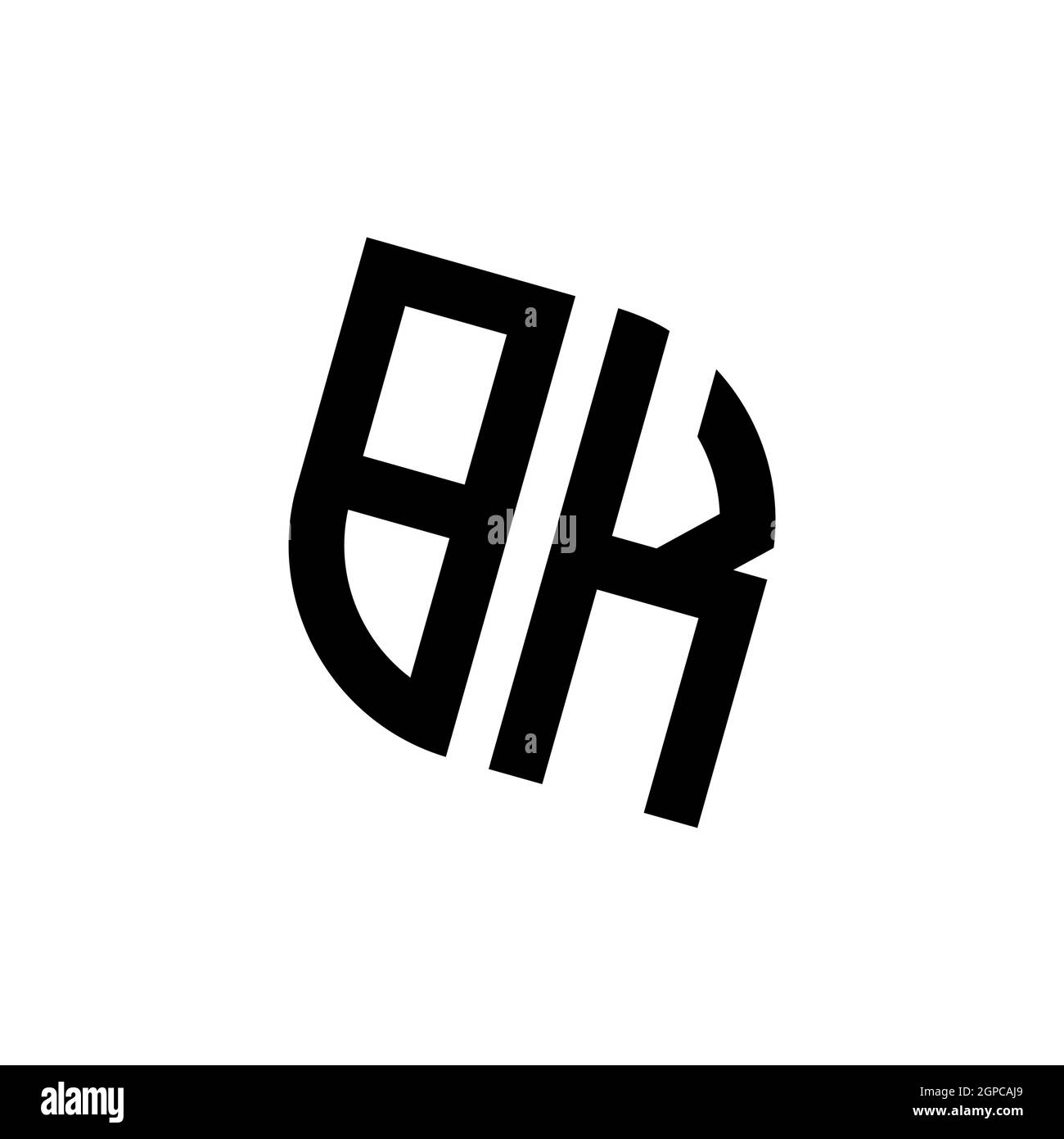 BI-Logo mit goldener Diamantform Stil Vektor, Monogramm geometrische goldene Form Stil isoliert auf schwarzem Hintergrund Stock Vektor