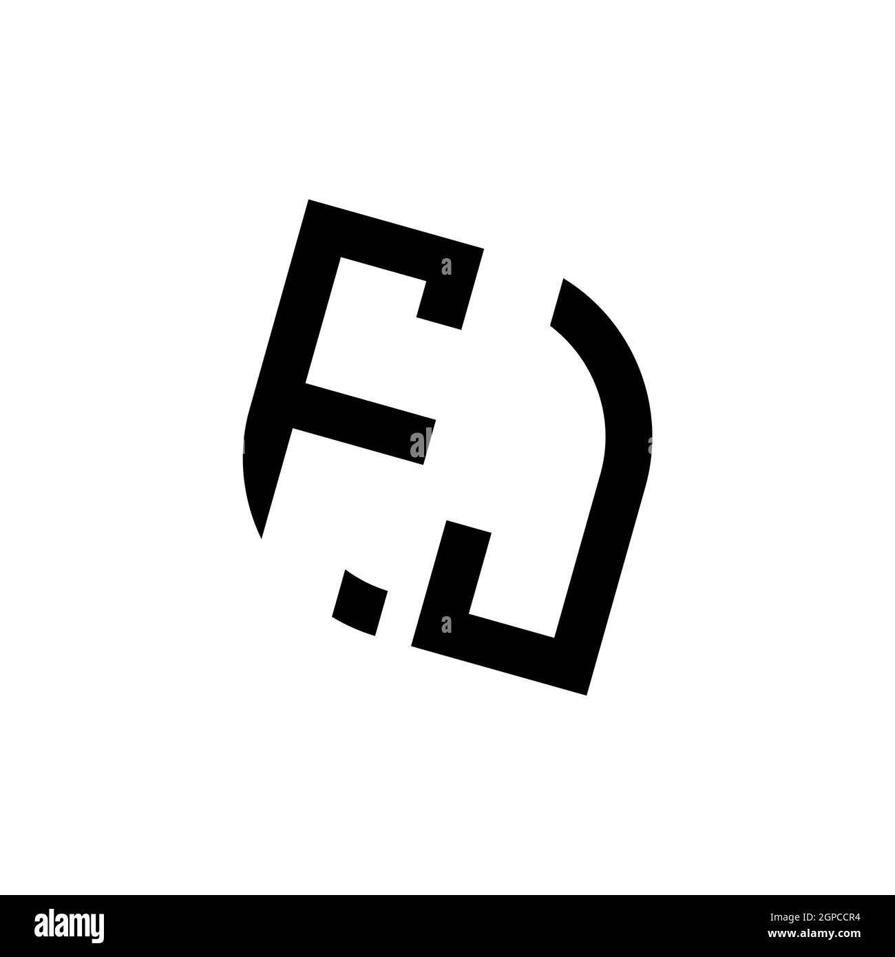 FD-Logo mit goldener Diamantform Vektor, Monogramm geometrische goldene Form Stil in schwarzem Hintergrund isoliert Stock Vektor