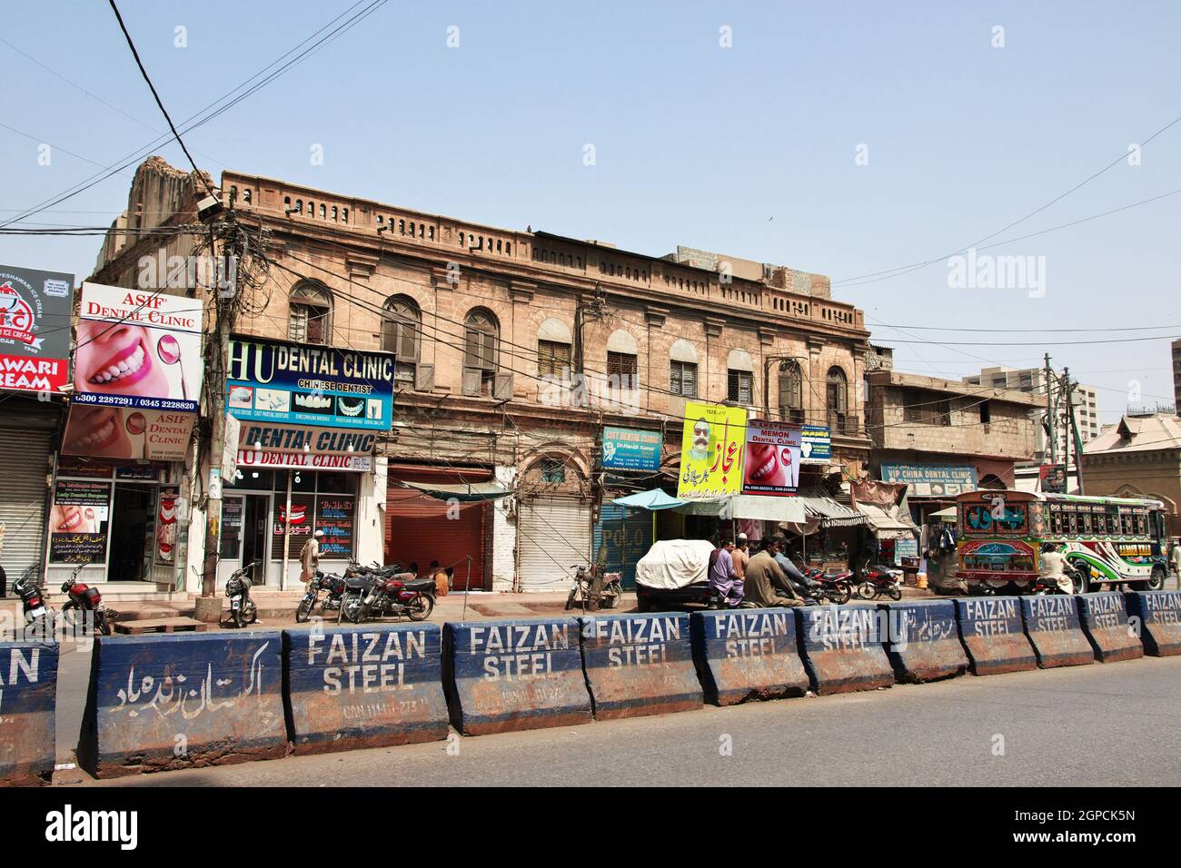 Das Vintage-Haus im Zentrum von Karachi, Pakistan Stockfoto