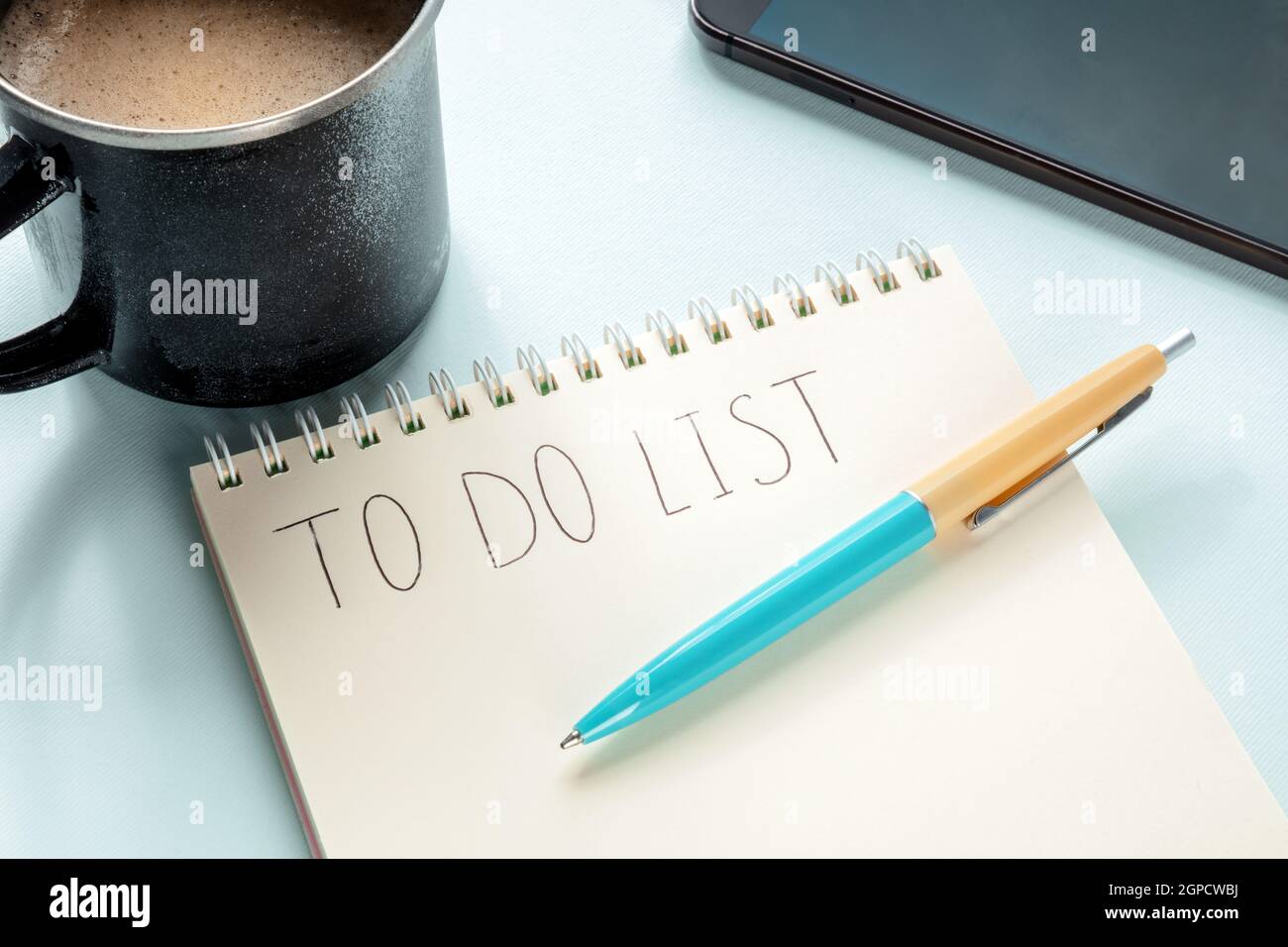 Checkliste Blau Stockfotos und -bilder Kaufen - Alamy