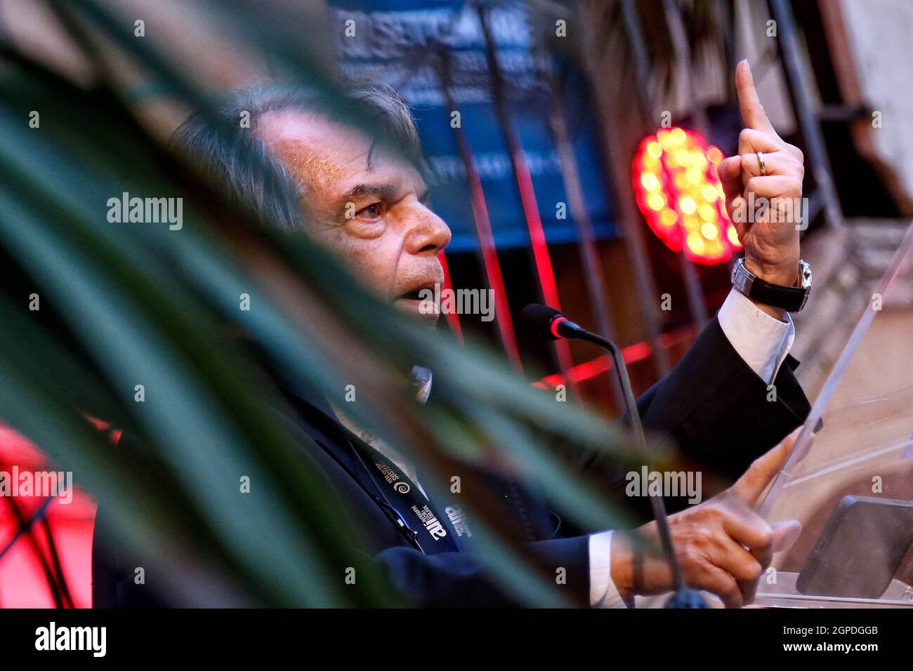 Rom, Italien. September 2021. Der Minister der öffentlichen Verwaltung Renato Brunetta während einer Konferenz beim Festival delle Citta' in Rom.Rom (Italien), 28. September 2021 Foto Samantha Zucchi Insidefoto Credit: Insidefoto srl/Alamy Live News Stockfoto