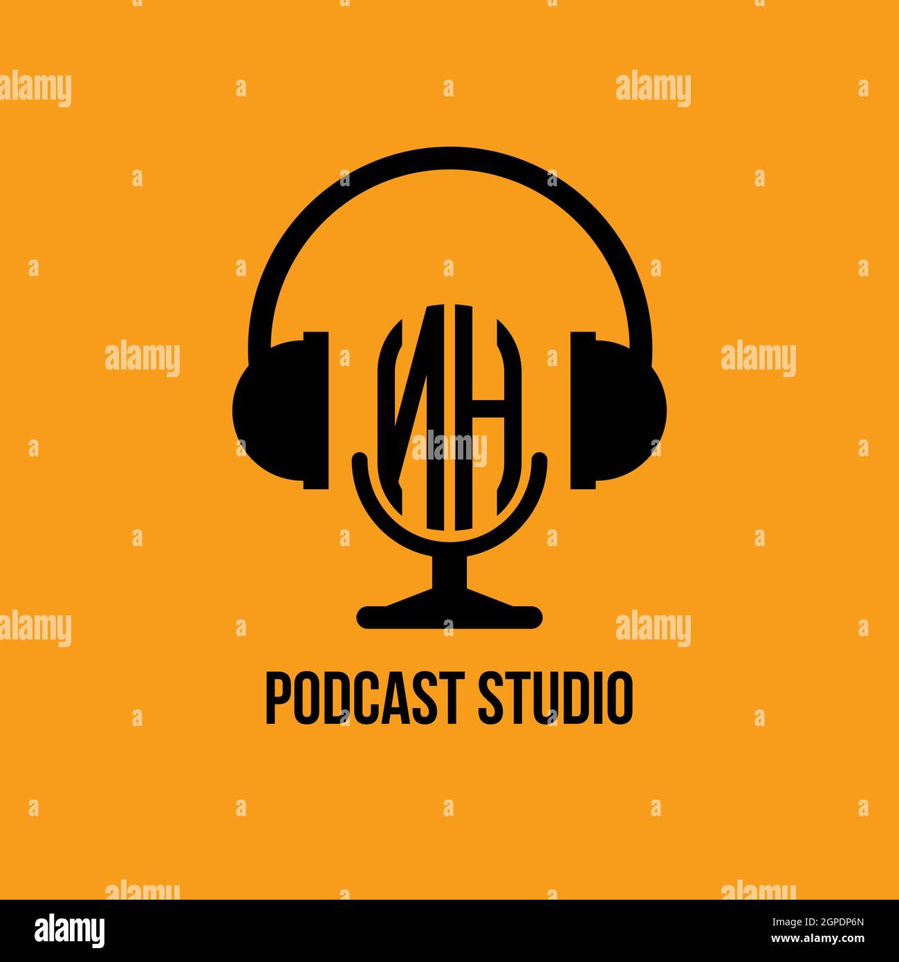 FD Logo eSport Gaming Initial mit Blue Light Color Design-Vektor-Vorlage Stock Vektor