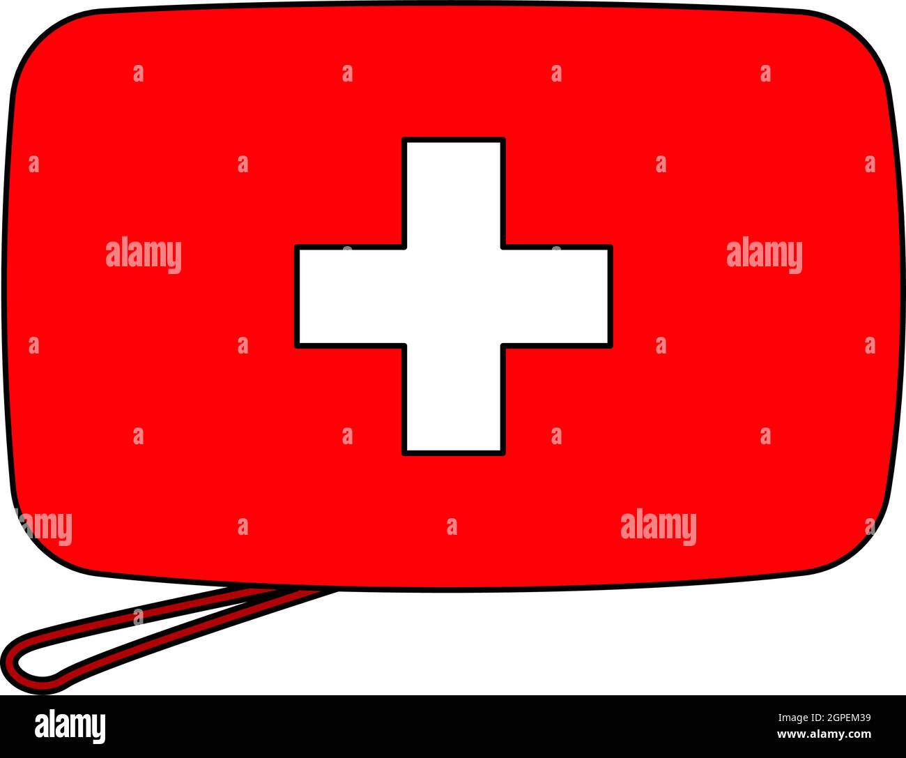 Alpinist Verbandskit-Symbol Stock Vektor
