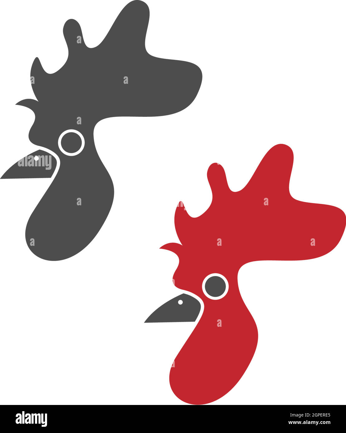 Vektor für Design-Vorlagen für Rooster-Logo-Symbole Stock Vektor