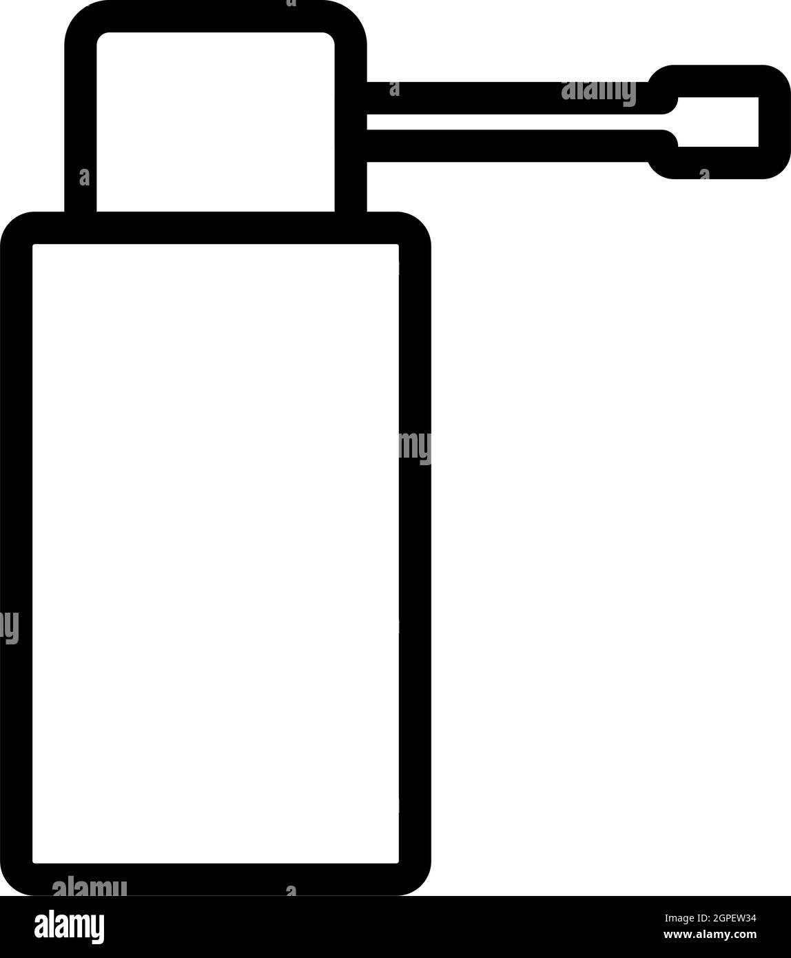 Symbol Für Inhalator Stock Vektor