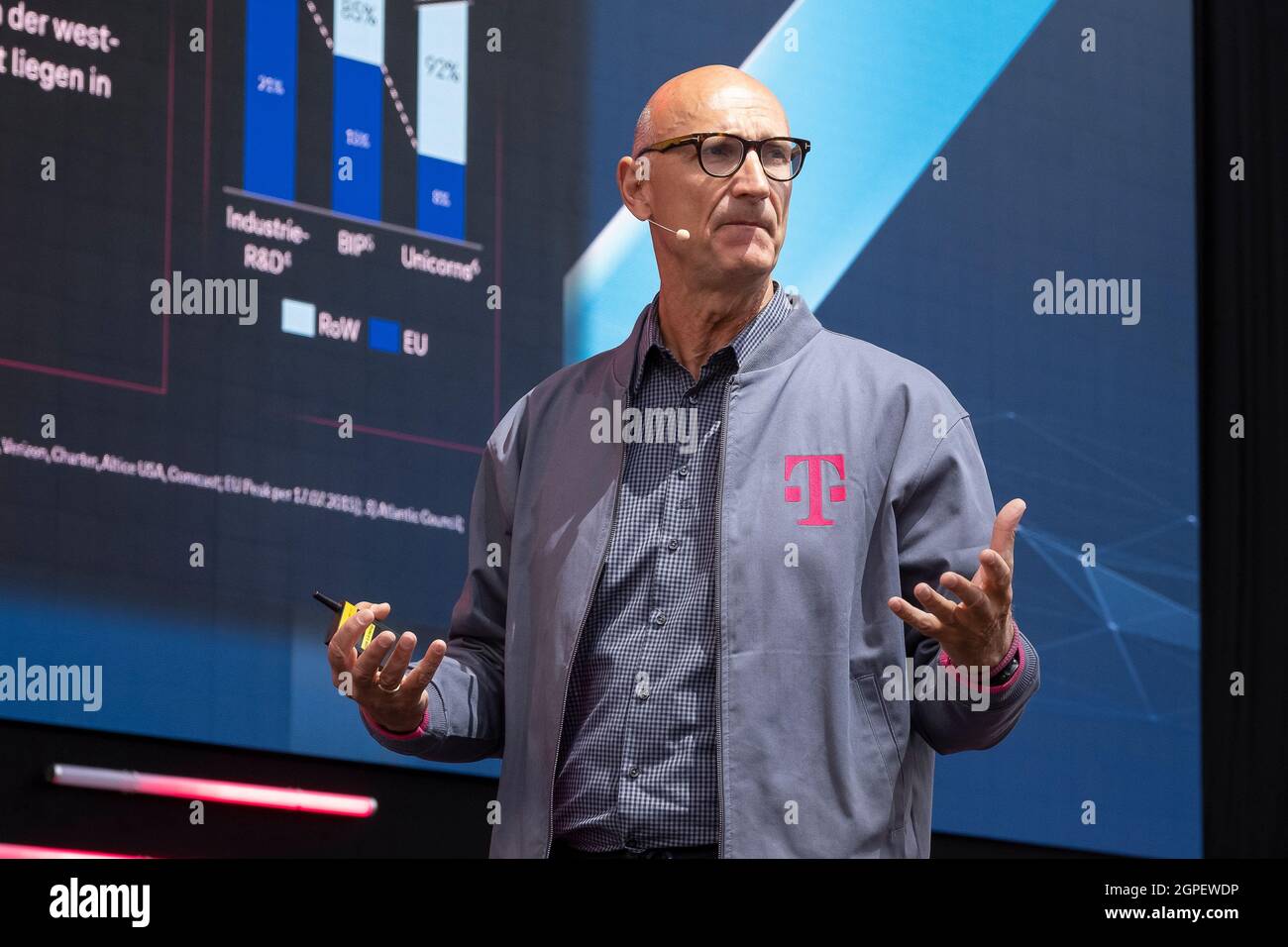 Timotheus Hoettges, Vorstandsvorsitzender der Deutschen Telekom AG. Stockfoto