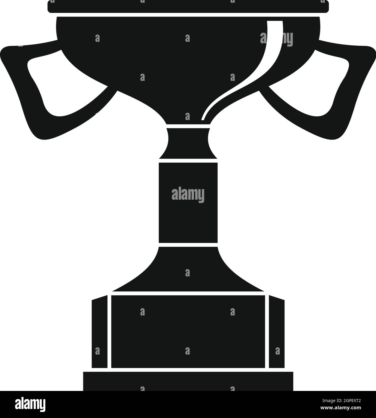 Pokal für Sieg Symbol, einfachen Stil Stock Vektor