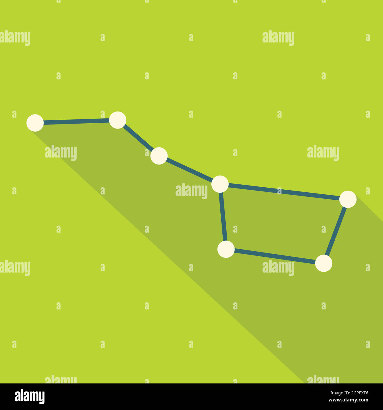 Sternbild-Symbol, flachen Stil Stock Vektor