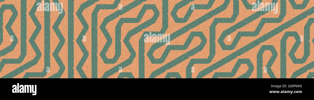 Computer-generierte Hexagon Tile Verbindung Kunst Hintergrund Design Illustration Stock Vektor