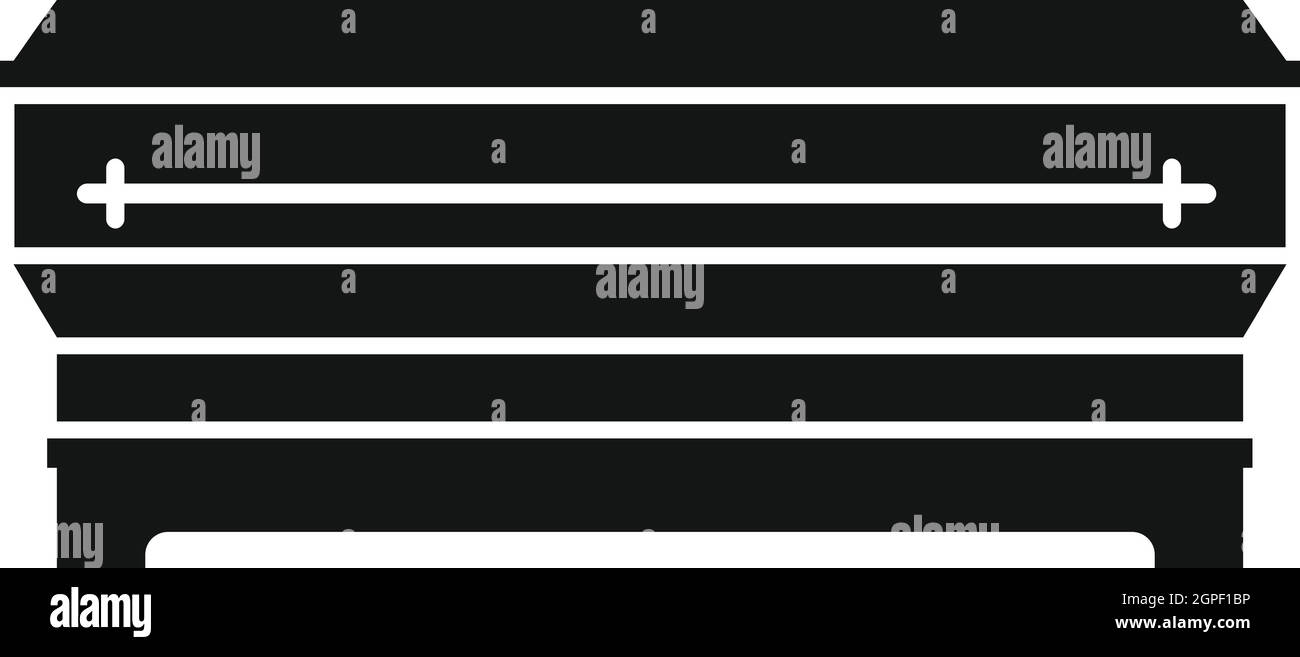 Sarg-Symbol, einfachen Stil Stock Vektor