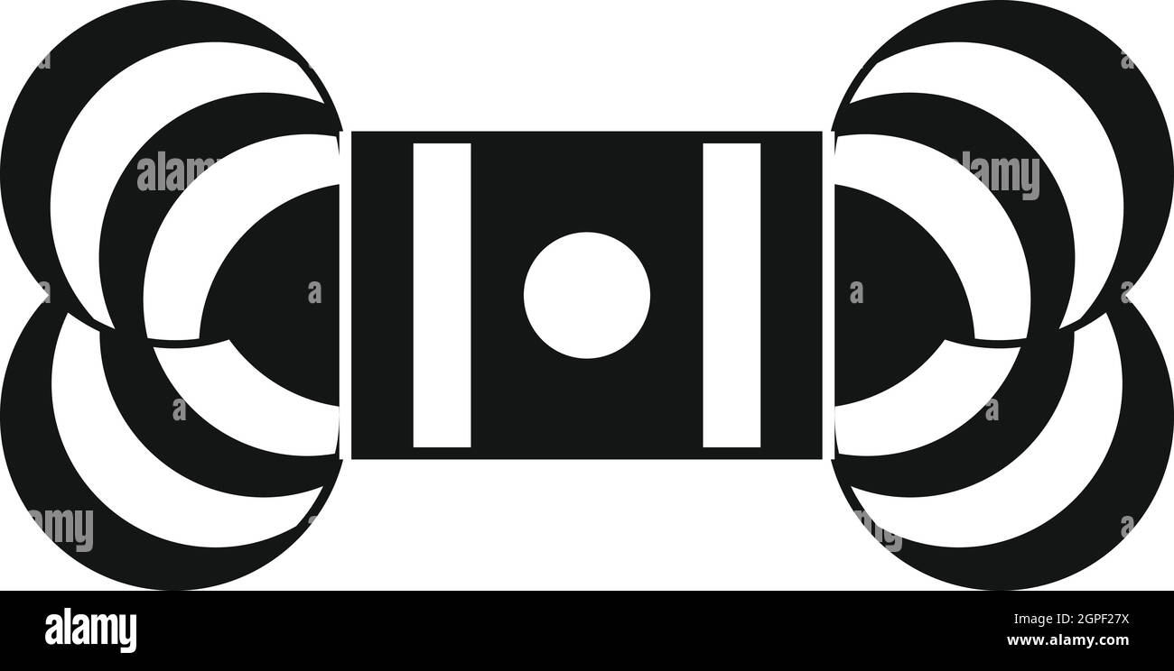 Knäuel Garn Ikone, einfachen Stil Stock Vektor