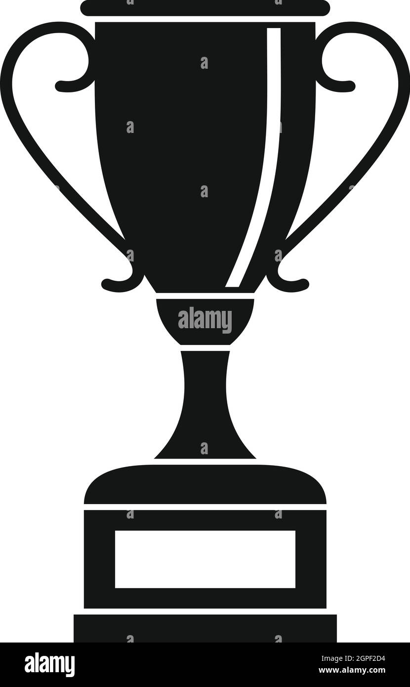 Gold Cup-Symbol, einfachen Stil zu gewinnen Stock Vektor
